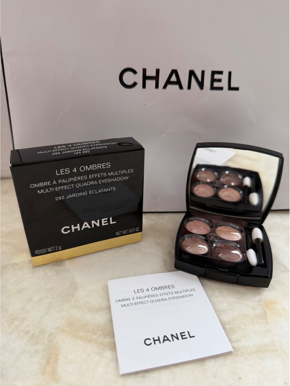 Chanel Les 4 Ombres 292 JARDINS ÉCLATANTS Eyeshadow Quad - NIB - Discontinued
